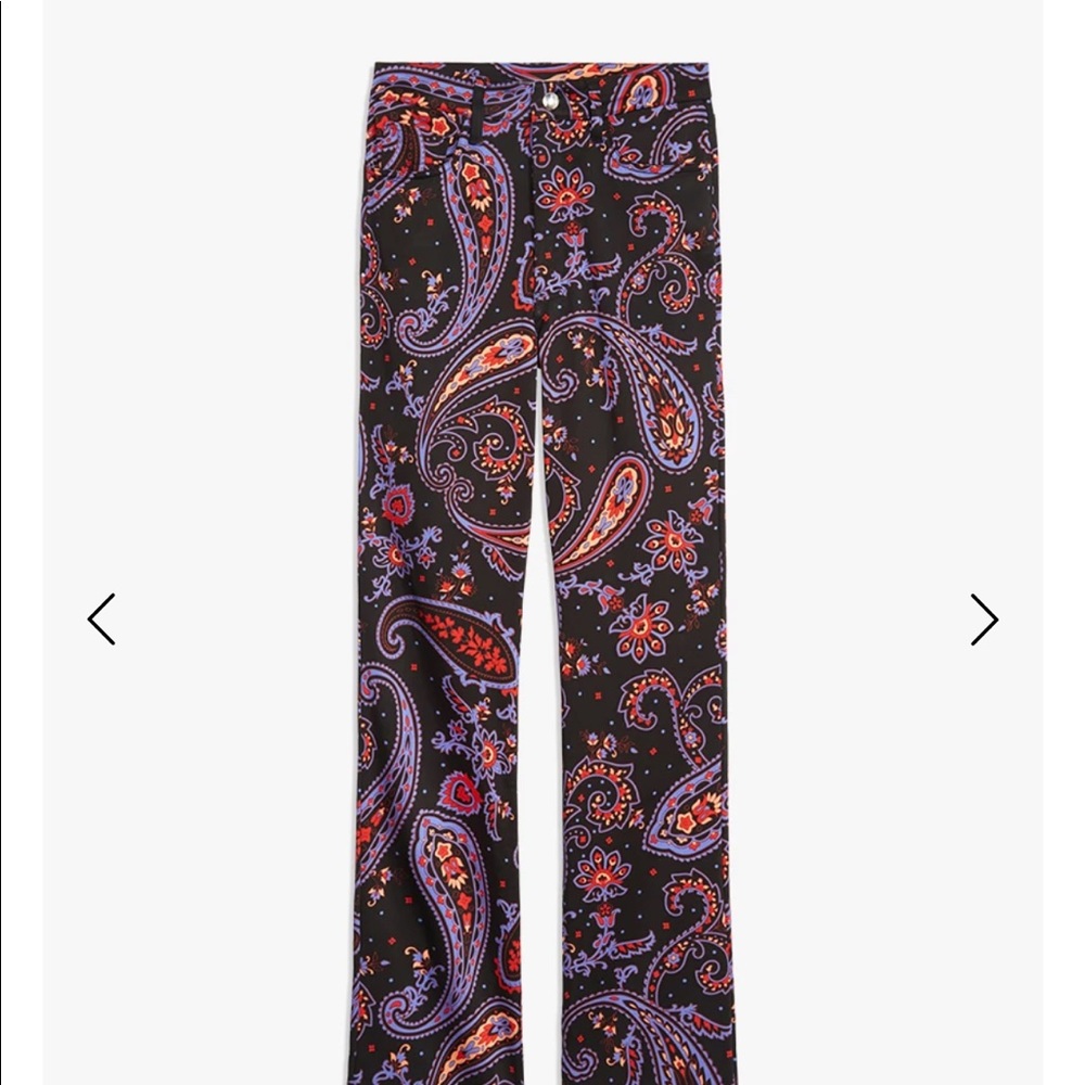 ANKLE FLARE PAISLEY PANT